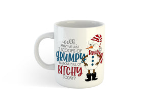 2 scoops of grumpy Christmas mug