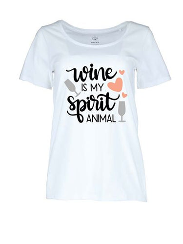 Wine is my Spirit Animal Women's T-Shirt
