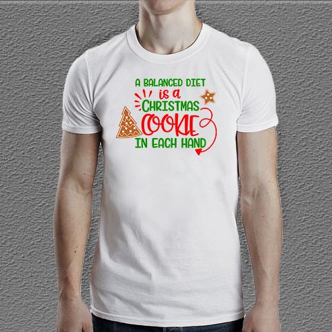 A balanced diet Christmas T-Shirt