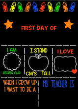 First Day of School/Kinder Chalkboards