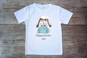Hipster Easter Bunny T-Shirt - Adult