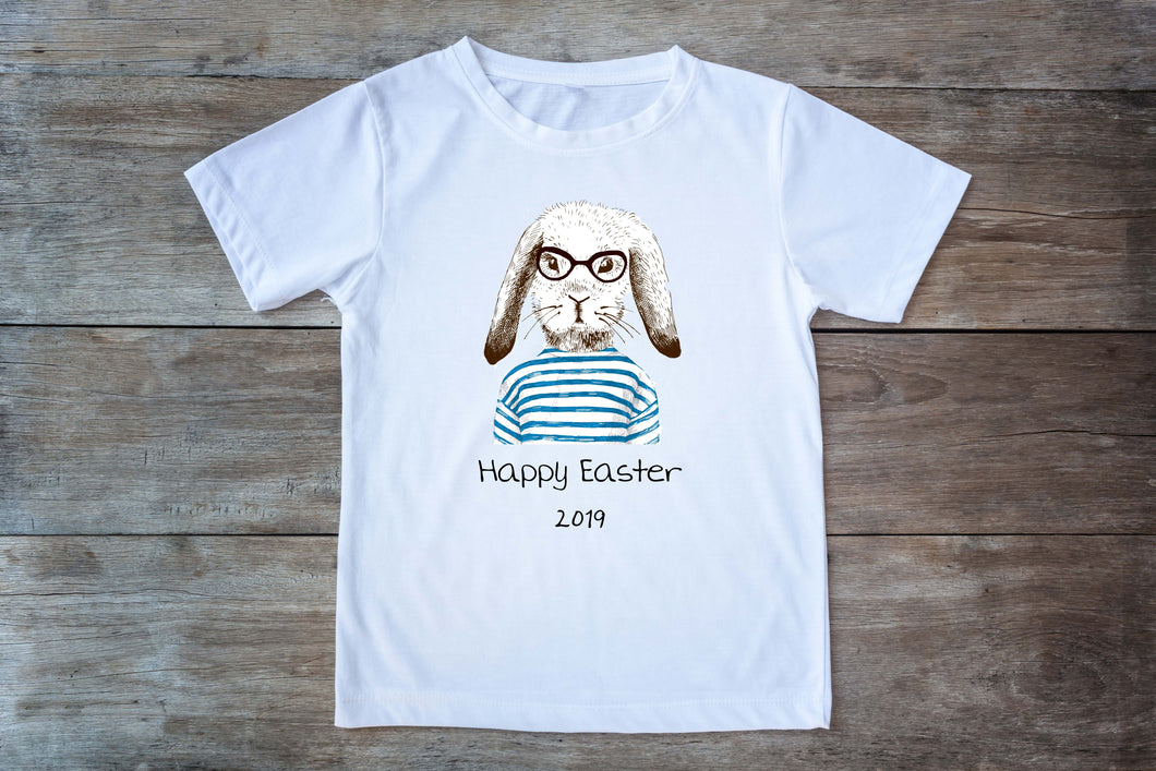 Hipster Easter Bunny T-Shirt - Adult