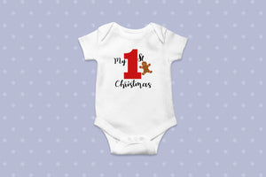 First Christmas Onesie (red)
