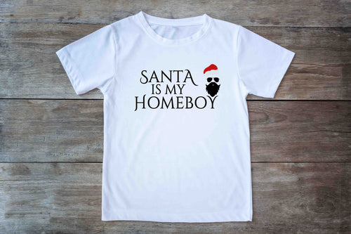 Santa is my homeboy Christmas T-Shirt (kids)